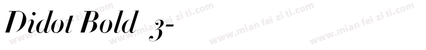 Didot Bold_3字体转换